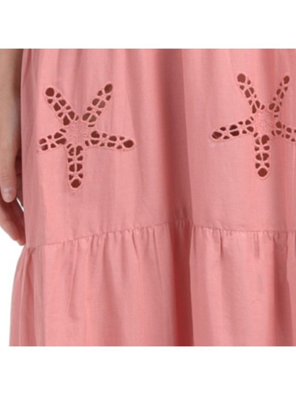 REV DE SOLEIL Nanni Seashell Tiered Cover-up Maxi Dress - Picture 4 of 5